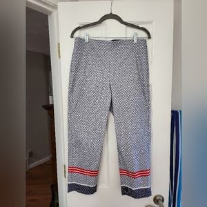 Charter Club Pant Shop Cambridge Pull On Women's Size 10 Blue White